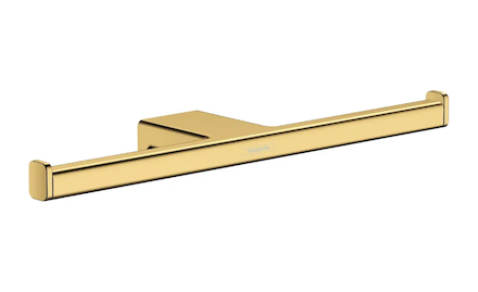 Hansgrohe AddStoris - Držák toaletního papíru dvojitý, leštěný vzhled zlata 41748990