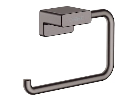 Hansgrohe AddStoris - Držák toaletního papíru, kartáčovaný černý chrom 41771340