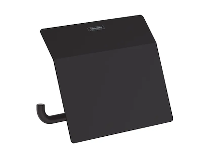 Hansgrohe AddStoris - Držák toaletního papíru s krytem, matná černá 41753670