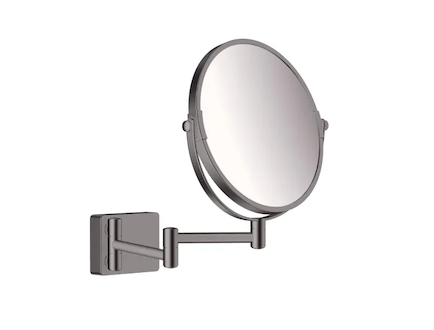 Hansgrohe AddStoris - Kosmetické nástěnné zrcátko, kartáčovaný černý chrom 41791340