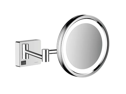 Hansgrohe AddStoris - Kosmetické nástěnné zrcátko s LED osvětlením, chrom 41790000