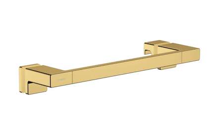 Hansgrohe AddStoris - Madlo pro sprchové dveře, délka 400 mm, leštěný vzhled zlata 41759990