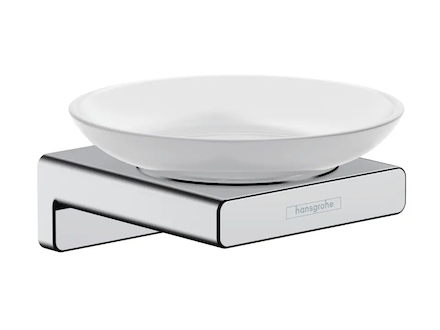Hansgrohe AddStoris - Mýdlenka s držákem, matné sklo/chrom 41746000