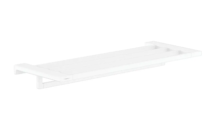 Hansgrohe AddStoris - Polička s držákem ručníků, délka 65 cm, matná bílá 41751700