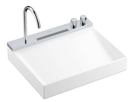Hansgrohe Avalegra - Umyvadlo 58x48 cm, s termostatickou baterií a sprškou, 2 proudy, bez přepadu, chrom 22472000
