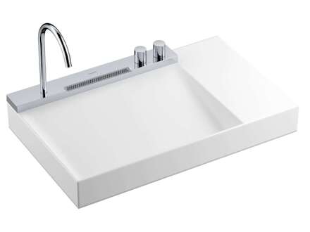 Hansgrohe Avalegra - Umyvadlo 78x48 cm, s termostatickou baterií a sprškou, 2 proudy, bez přepadu, chrom 22473000