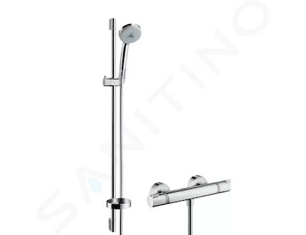 Hansgrohe Croma 100 - Sprchový set s termostatem, 3 proudy, tyč 90 cm, chrom 27085000