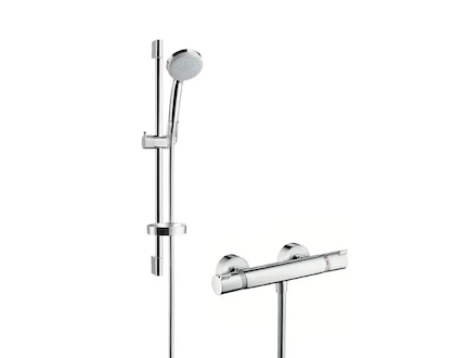 Hansgrohe Croma 100 - Sprchový set Vario s termostatem, 3 proudy, EcoSmart 9 l/min, chrom 27032000