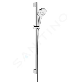 Hansgrohe Croma Select E - Sprchová souprava Vario EcoSmart 9l/min 0,90m, bílá/chrom 26593400