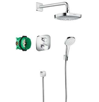 Hansgrohe Croma Select E - Sprchový set 180 s termostatem Ecostat E, 2 proudy, chrom 27294000