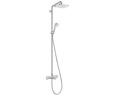 Hansgrohe Croma - Sprchový set s vanovým termostatem, 28x17 cm, 3 proudy, chrom 27687000