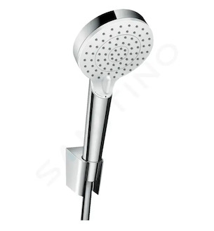 Hansgrohe Crometta - Set sprchové hlavice, 2 proudy, držáku a hadice, EcoSmart, bílá/chrom 26694400