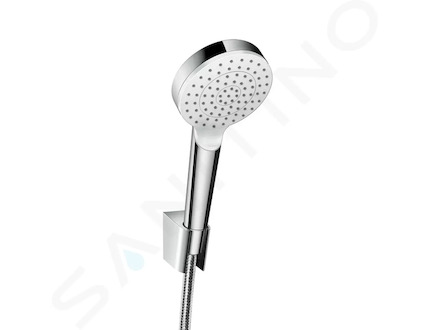 Hansgrohe Crometta - Set sprchové hlavice, držáku a hadice, EcoSmart, bílá/chrom 26568400
