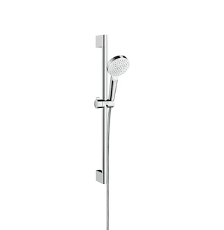 Hansgrohe Crometta - Set sprchové hlavice, tyče a hadice, Green 6 l/min, bílá/chrom 26554400