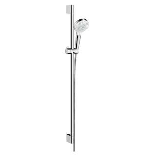 Hansgrohe Crometta - Sprchová souprava Vario 100, 2 proudy, sprchová tyč 90 cm, bílá/chrom 26536400
