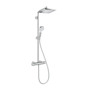 Hansgrohe Crometta - Sprchový set E 240 Showerpipe s termostatem, EcoSmart 9 l/min, chrom 27281000