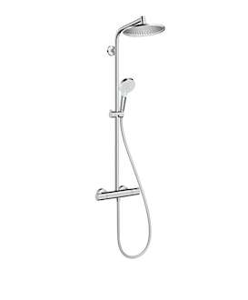 Hansgrohe Crometta - Sprchový set S 240 Showerpipe s termostatem, EcoSmart 9 l/min, chrom 27268000