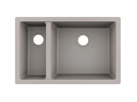 Hansgrohe Dřezy - Podstavný granitový dřez S510-U635, betonová šedá 43433380