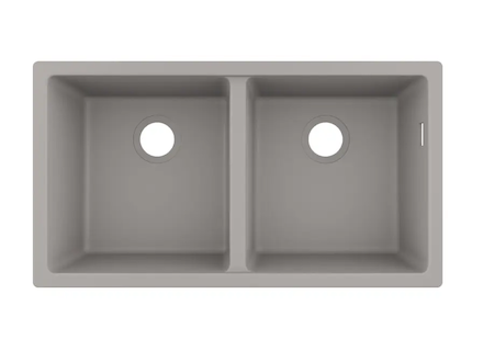 Hansgrohe Dřezy - Podstavný granitový dřez S510-U770, betonová šedá 43434380