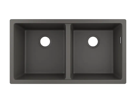 Hansgrohe Dřezy - Podstavný granitový dřez S510-U770, kamenná šedá 43434290