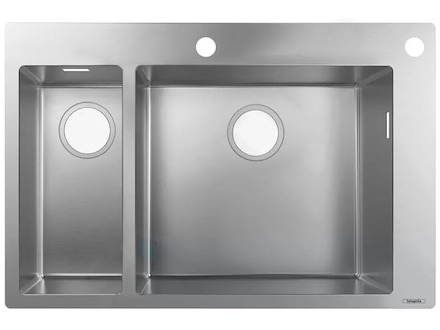 Hansgrohe Dřezy - Vestavný dřez S712-F655, nerezová ocel 43310800