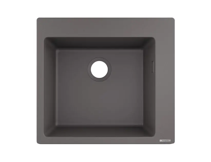 Hansgrohe Dřezy - Vestavný granitový dřez S510-F450, kamenná šedá 43312290