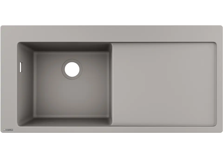Hansgrohe Dřezy - Vestavný granitový dřez S5110-F45, betonová šedá 43330380