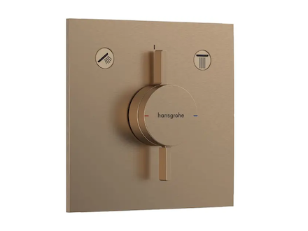Hansgrohe DuoTurn E - Baterie pod omítku, pro 2 spotřebiče, kartáčovaný bronz 75417140