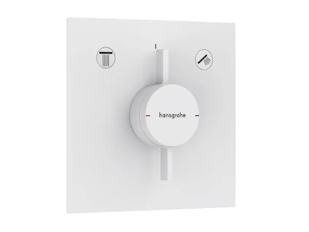 Hansgrohe DuoTurn E - Baterie pod omítku, pro 2 spotřebiče, matná bílá 75417700
