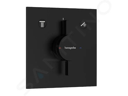 Hansgrohe DuoTurn E - Baterie pod omítku, pro 2 spotřebiče, matná černá 75417670