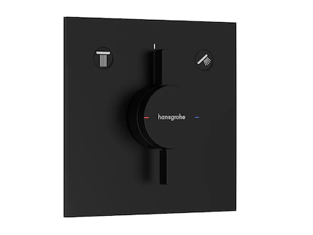 Hansgrohe DuoTurn E - Baterie pod omítku, pro 2 spotřebiče, matná černá 75417670