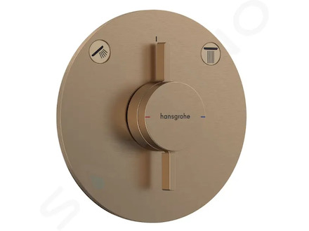 Hansgrohe DuoTurn S - Baterie pod omítku, pro 2 spotřebiče, kartáčovaný bronz 75418140
