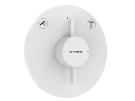 Hansgrohe DuoTurn S - Baterie pod omítku, pro 2 spotřebiče, matná bílá 75418700