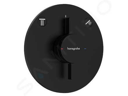 Hansgrohe DuoTurn S - Baterie pod omítku, pro 2 spotřebiče, matná černá 75418670
