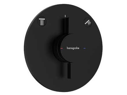 Hansgrohe DuoTurn S - Baterie pod omítku, pro 2 spotřebiče, matná černá 75418670