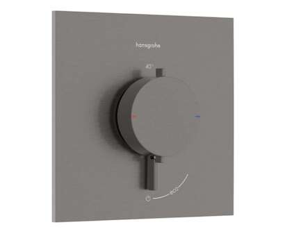 Hansgrohe Ecostat Comfort E - Termostatická baterie pod omítku, kartáčovaný černý chrom 33710340