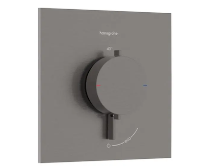 Hansgrohe Ecostat Comfort E - Termostatická baterie pod omítku, kartáčovaný černý chrom 33710340
