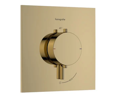 Hansgrohe Ecostat Comfort E - Termostatická baterie pod omítku, leštěný vzhled zlata 33710990