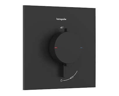 Hansgrohe Ecostat Comfort E - Termostatická baterie pod omítku, matná černá 33710670