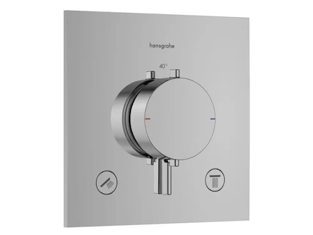 Hansgrohe Ecostat Comfort E - Termostatická baterie pod omítku, pro 2 spotřebiče, chrom 33711000