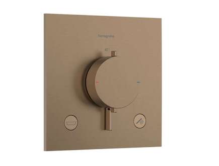 Hansgrohe Ecostat Comfort E - Termostatická baterie pod omítku, pro 2 spotřebiče, kartáčovaný bronz 33716140