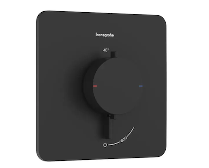 Hansgrohe Ecostat Comfort Q - Termostatická baterie pod omítku, matná černá 33712670