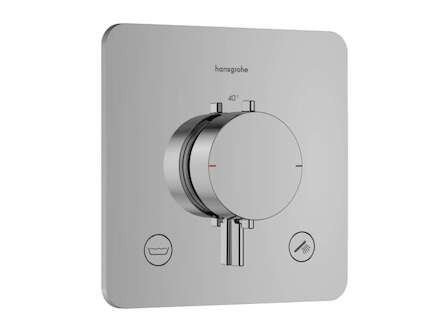 Hansgrohe Ecostat Comfort Q - Termostatická baterie pod omítku, pro 2 spotřebiče, chrom 33717000