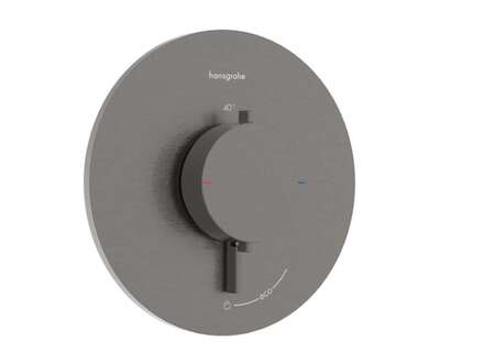 Hansgrohe Ecostat Comfort S - Sprchová baterie pod omítku, s termostatem, kartáčovaný černý chrom 33714340