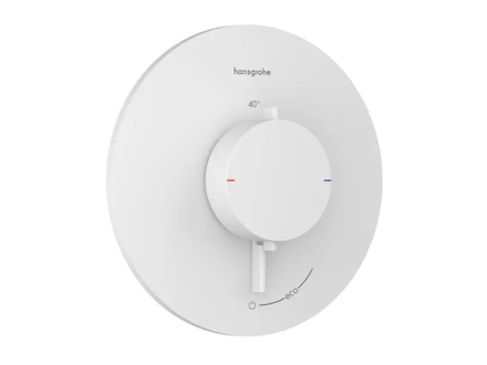 Hansgrohe Ecostat Comfort S - Sprchová baterie pod omítku, s termostatem, matná bílá 33714700