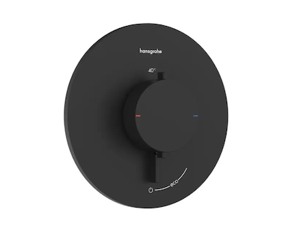 Hansgrohe Ecostat Comfort S - Sprchová baterie pod omítku, s termostatem, matná černá 33714670