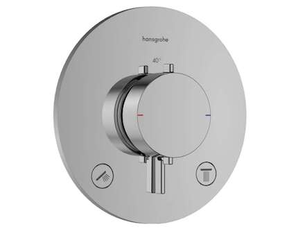 Hansgrohe Ecostat Comfort S - Termostatická baterie pod omítku, pro 2 spotřebiče, chrom 33715000