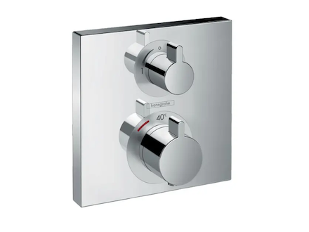 Hansgrohe Ecostat Square - Termostatická baterie pod omítku s uzavíracím ventilem, chrom 15712000