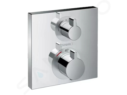 Hansgrohe Ecostat Square - Termostatická baterie pod omítku s uzavíracím ventilem, chrom 15714000