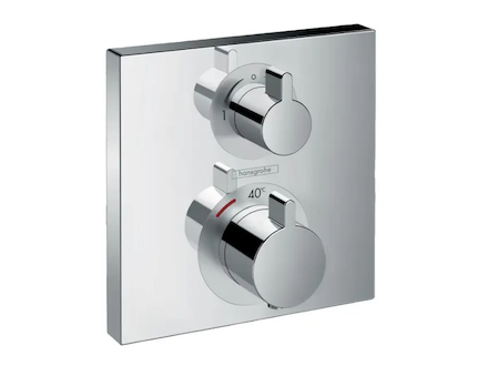 Hansgrohe Ecostat Square - Termostatická baterie pod omítku s uzavíracím ventilem, chrom 15714000
